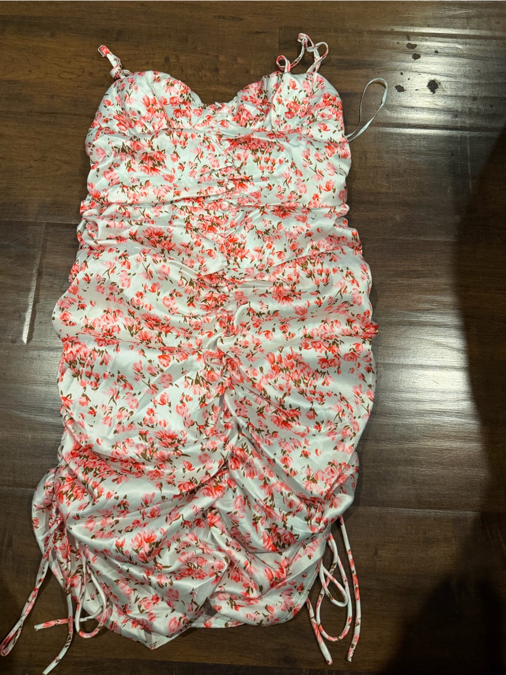 Stella Laguna Beach Mint and Floral A-Line Dress